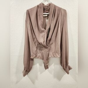 New York & Company Blush Bodysuit